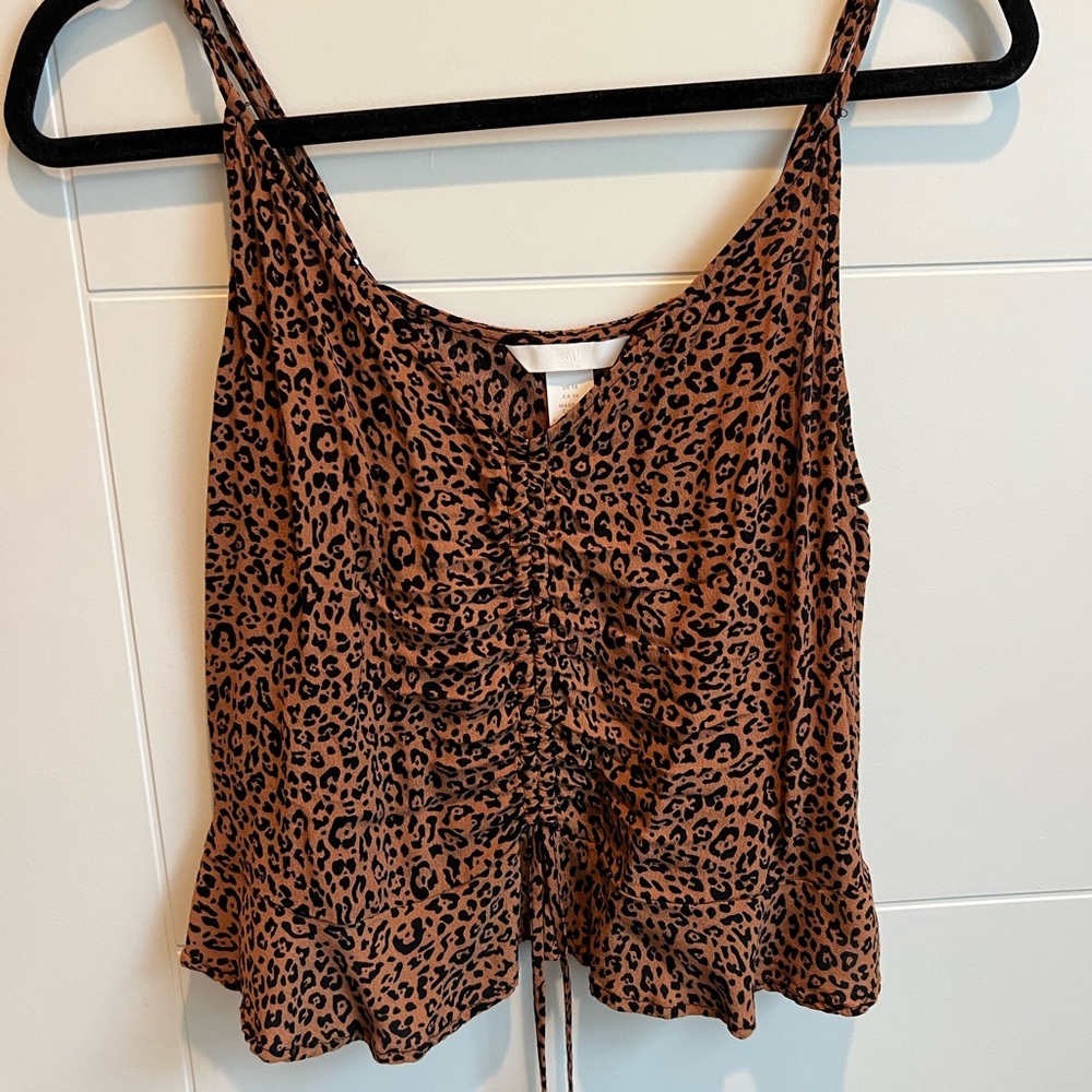 H&M tank top with draw string detailing